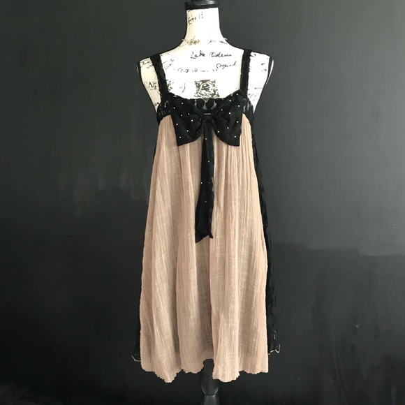 NEW A’reve “Burlap & Lace” Dress. Beautiful! Sz:M - Picture 2 of 8